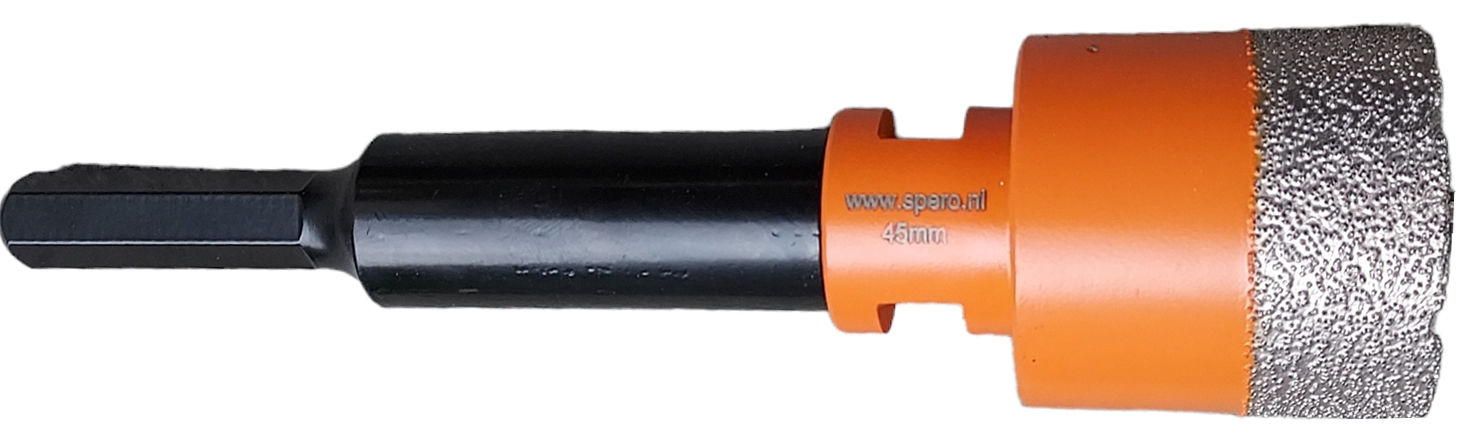 M14 adapter 11mm zeskant tbv tegelboren M14 SPERO 02