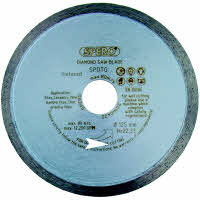 Natuursteen zaagblad diameter 125mm, asgat 22,23mm