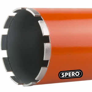 117mm-diamantboor-UNC-Dikwandig- liggend 10seg