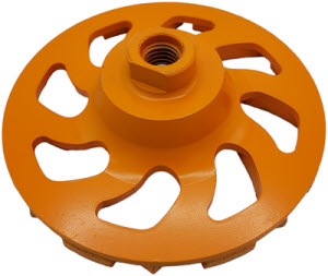 125mm PKD komschijf M14 aansluiting Epoxy Coating lijm bitumen schuren 02 H-40mm DELUXE betonslijper SPERO
