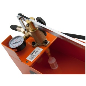 Hand afperspomp uitgerust met drukmeter